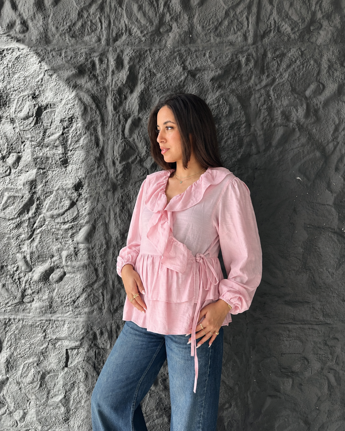 Warp Ruffles Blouse