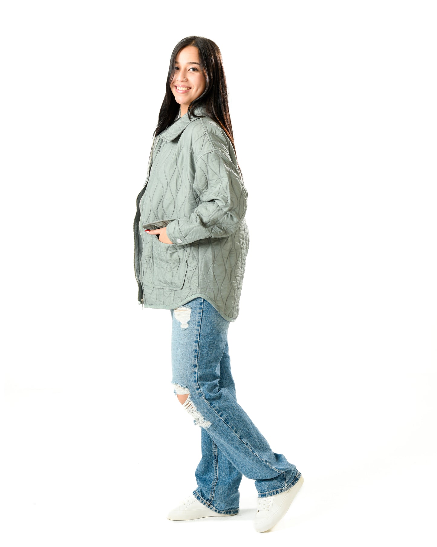 Tufted Zipper Jacket