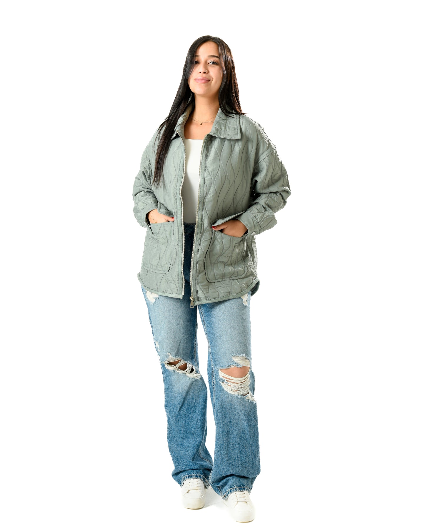 Tufted Zipper Jacket