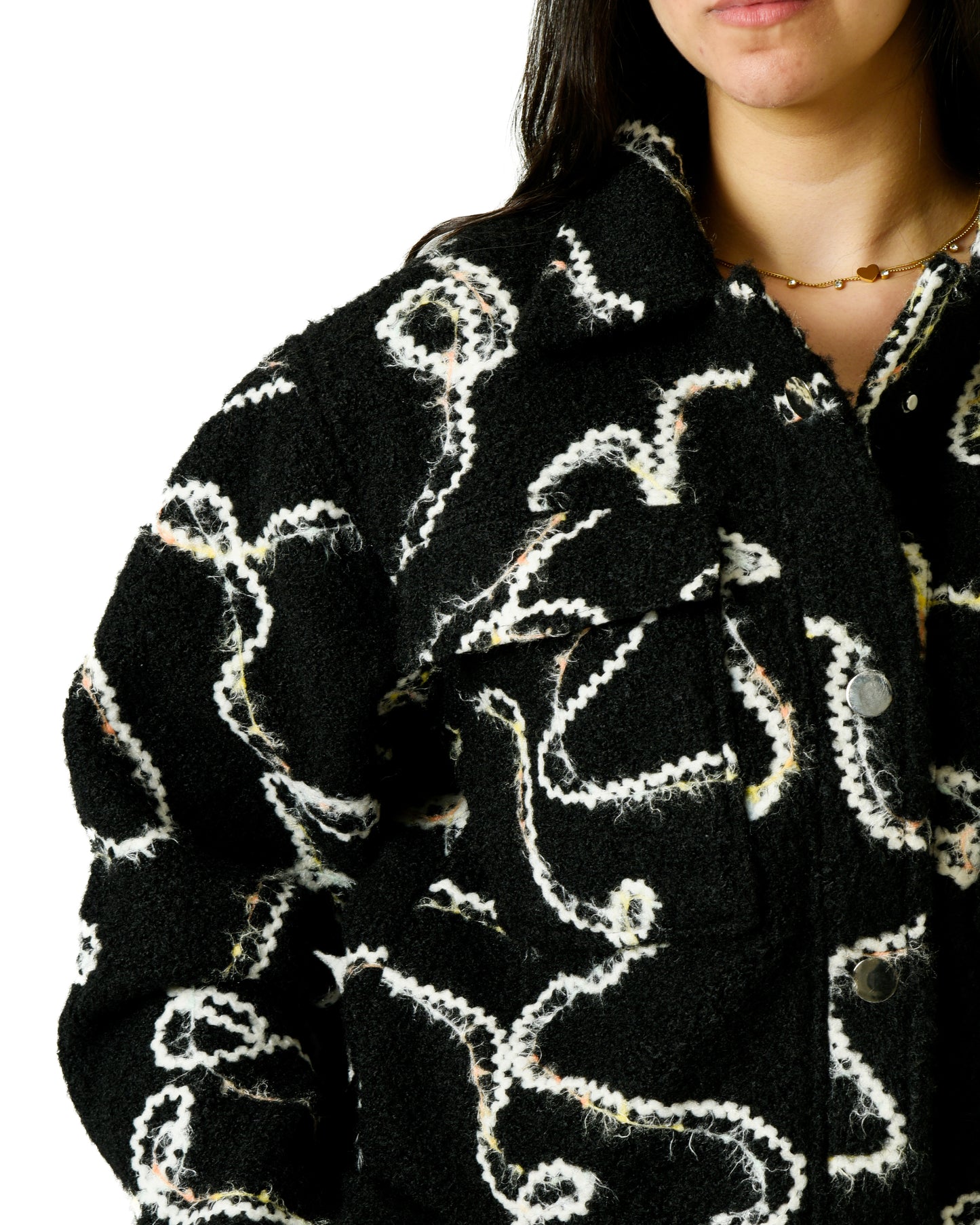 Short Emb Teddybear Jacket