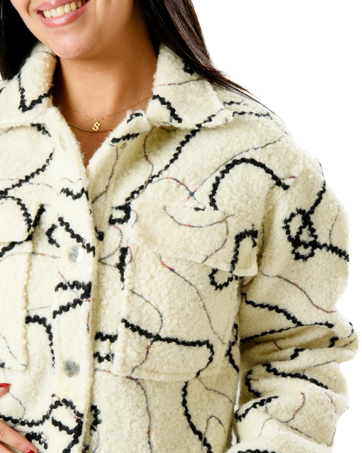 Short Emb Teddybear Jacket