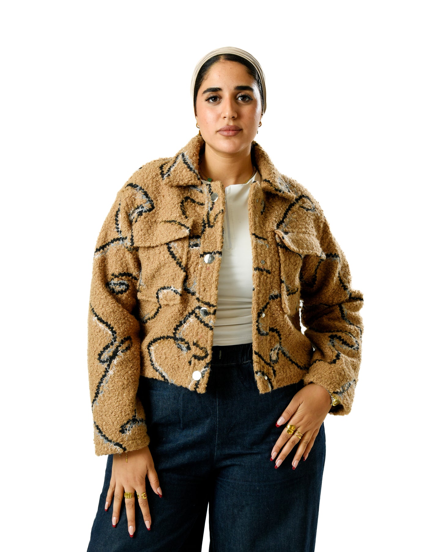 Short Emb Teddybear Jacket