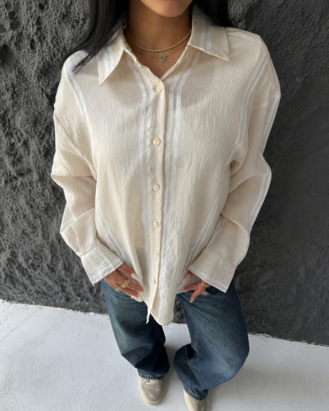 Blush Striped Shirt