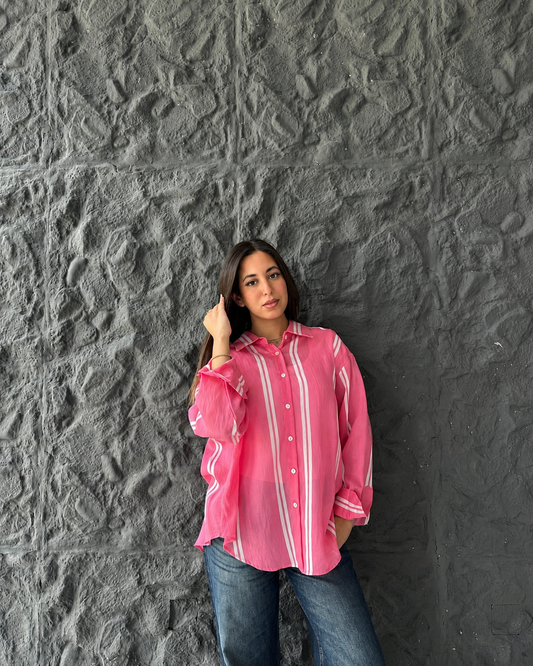 Blush Striped Shirt