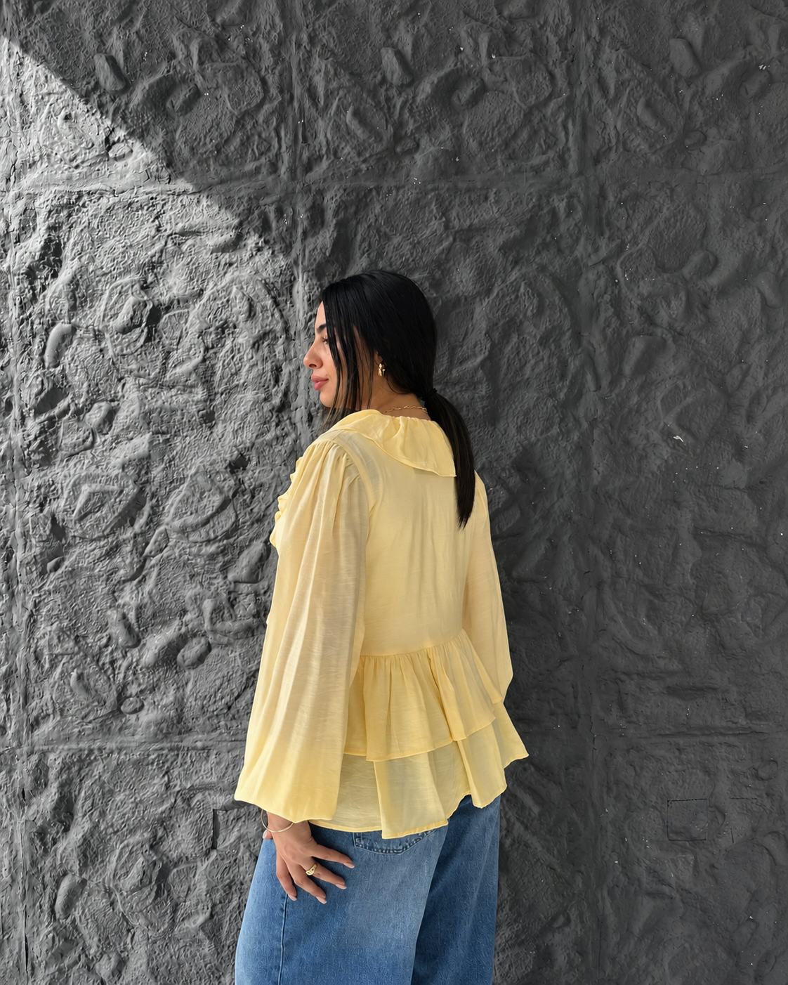 Warp Ruffles Blouse