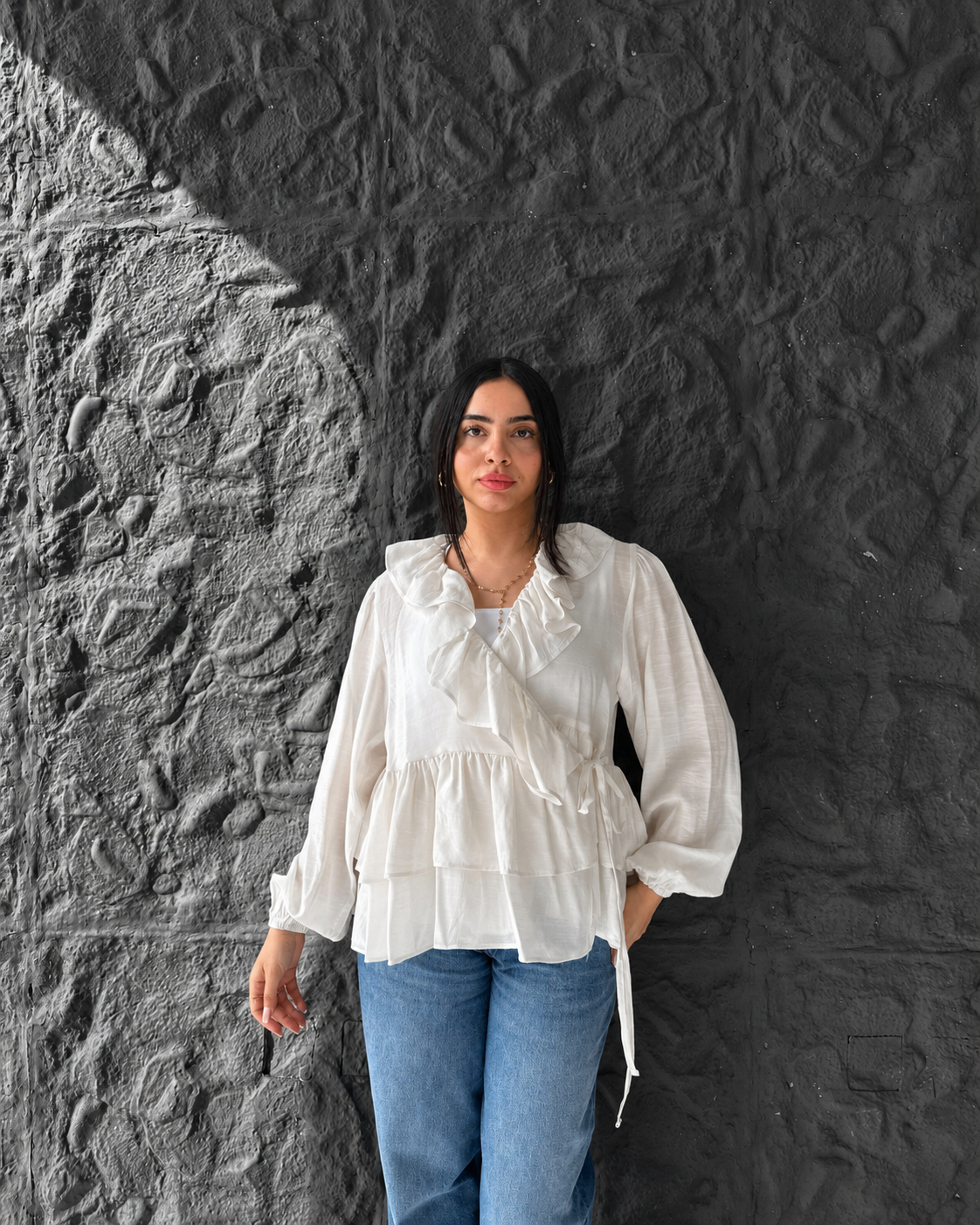 Warp Ruffles Blouse