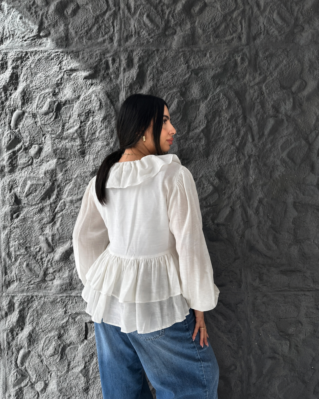 Warp Ruffles Blouse