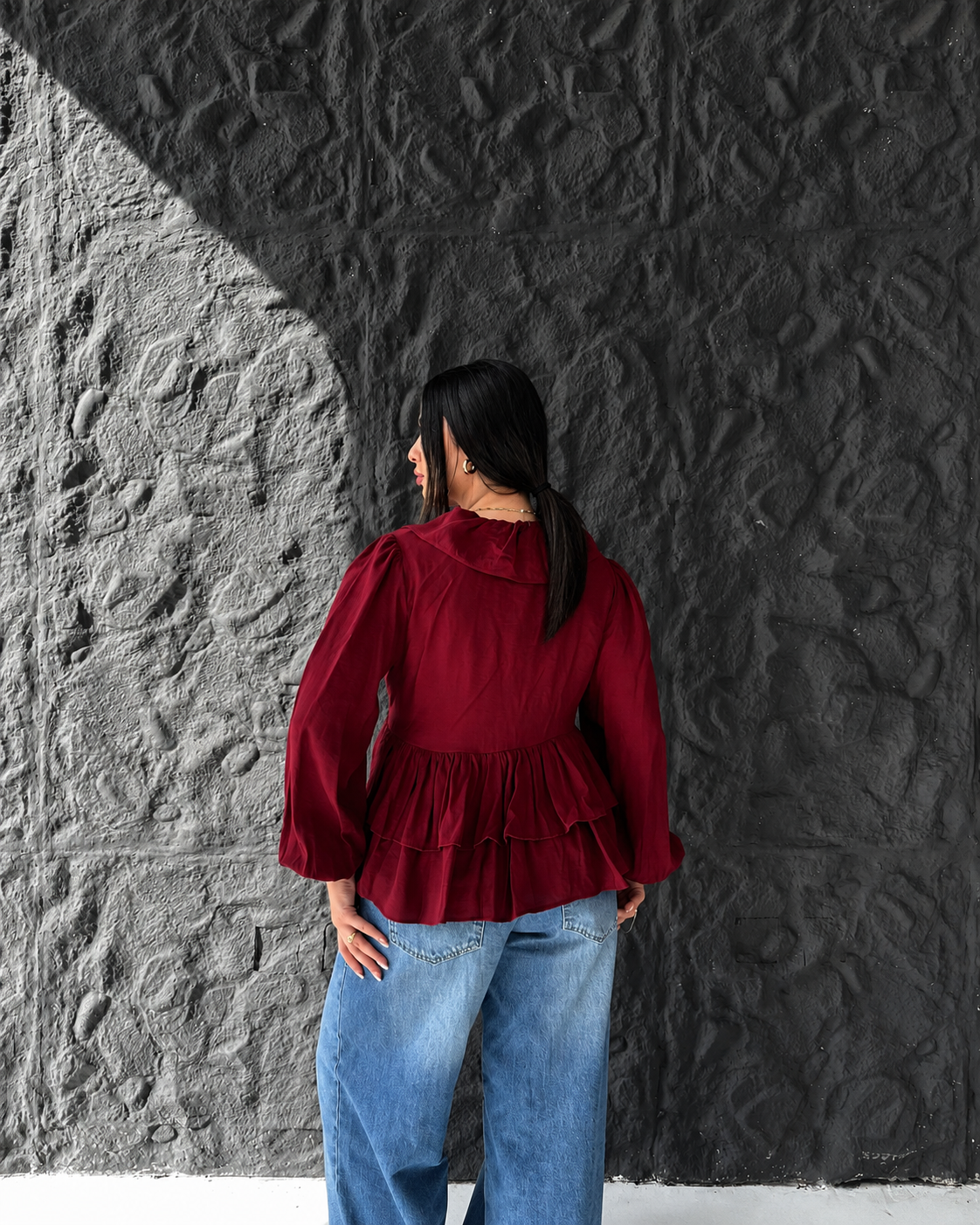 Warp Ruffles Blouse