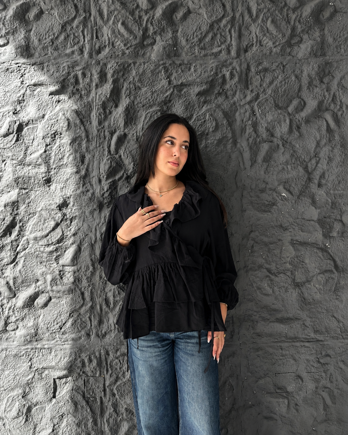 Warp Ruffles Blouse