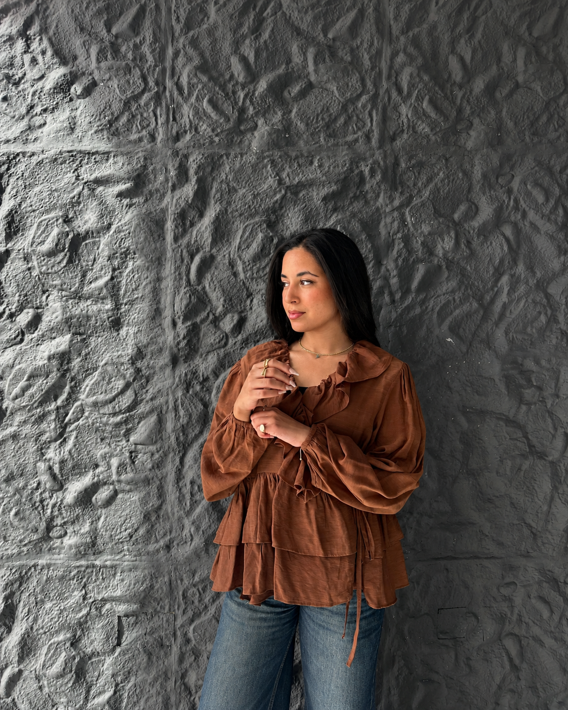Warp Ruffles Blouse