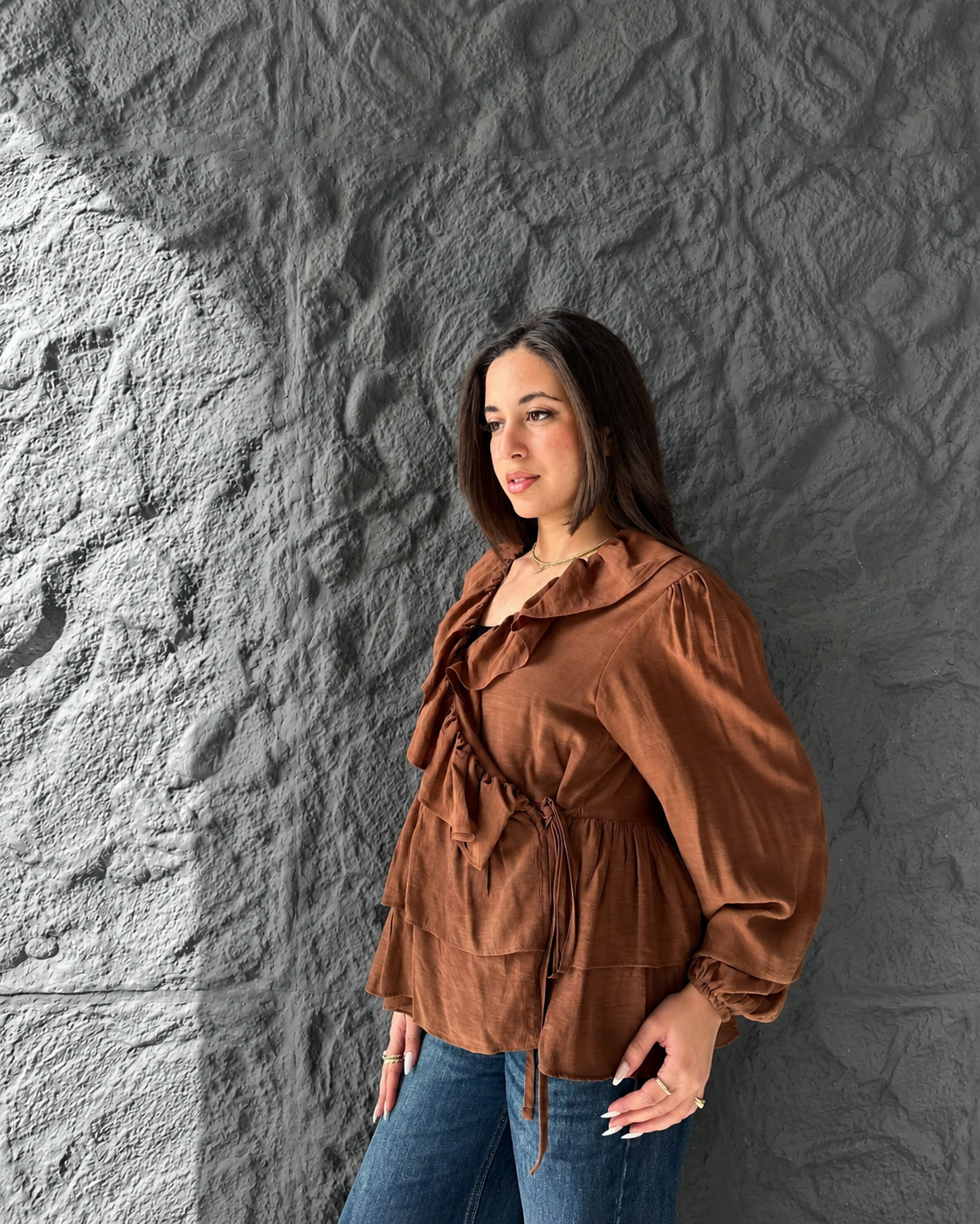 Warp Ruffles Blouse
