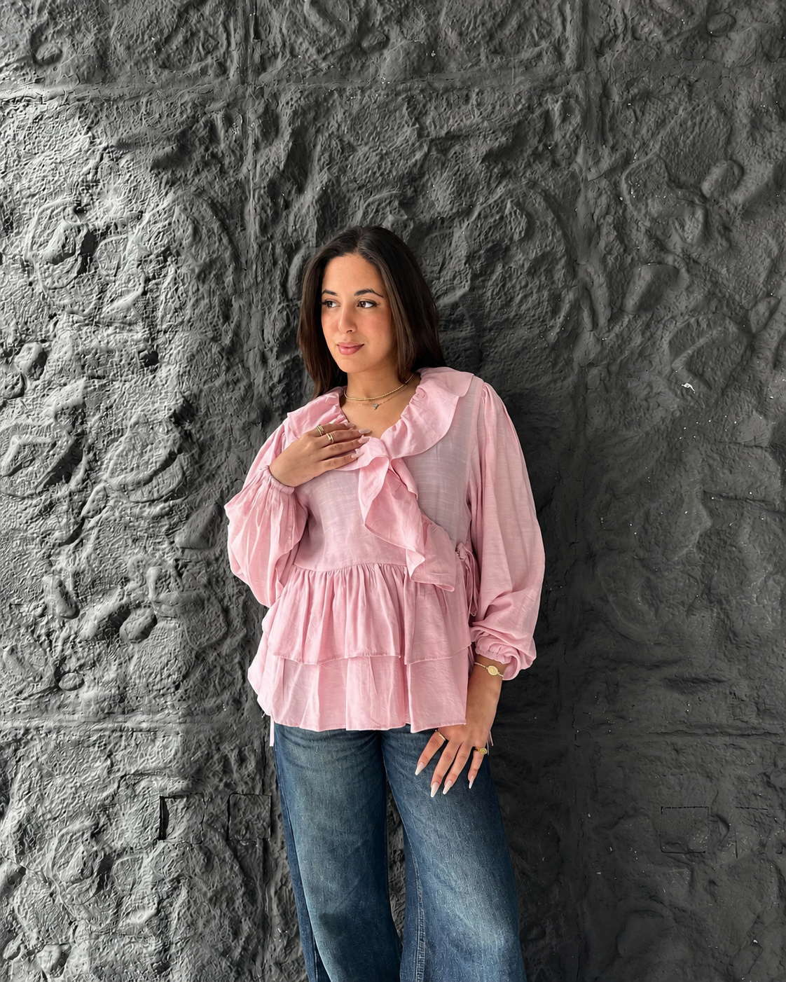 Warp Ruffles Blouse