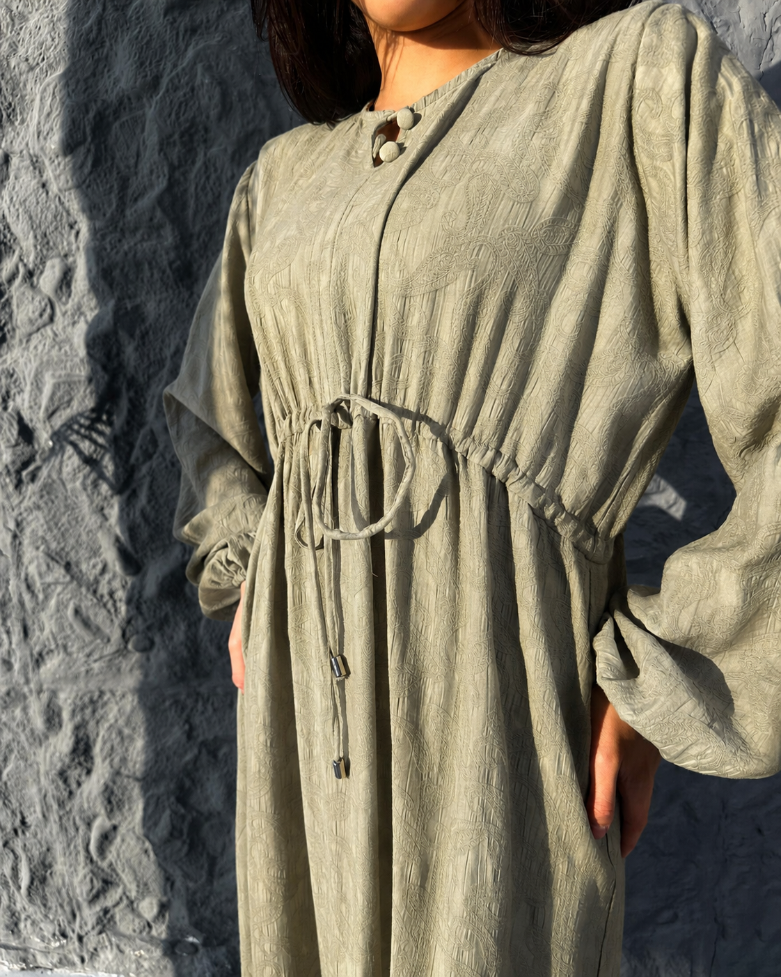 Embroidered Cotton Dress