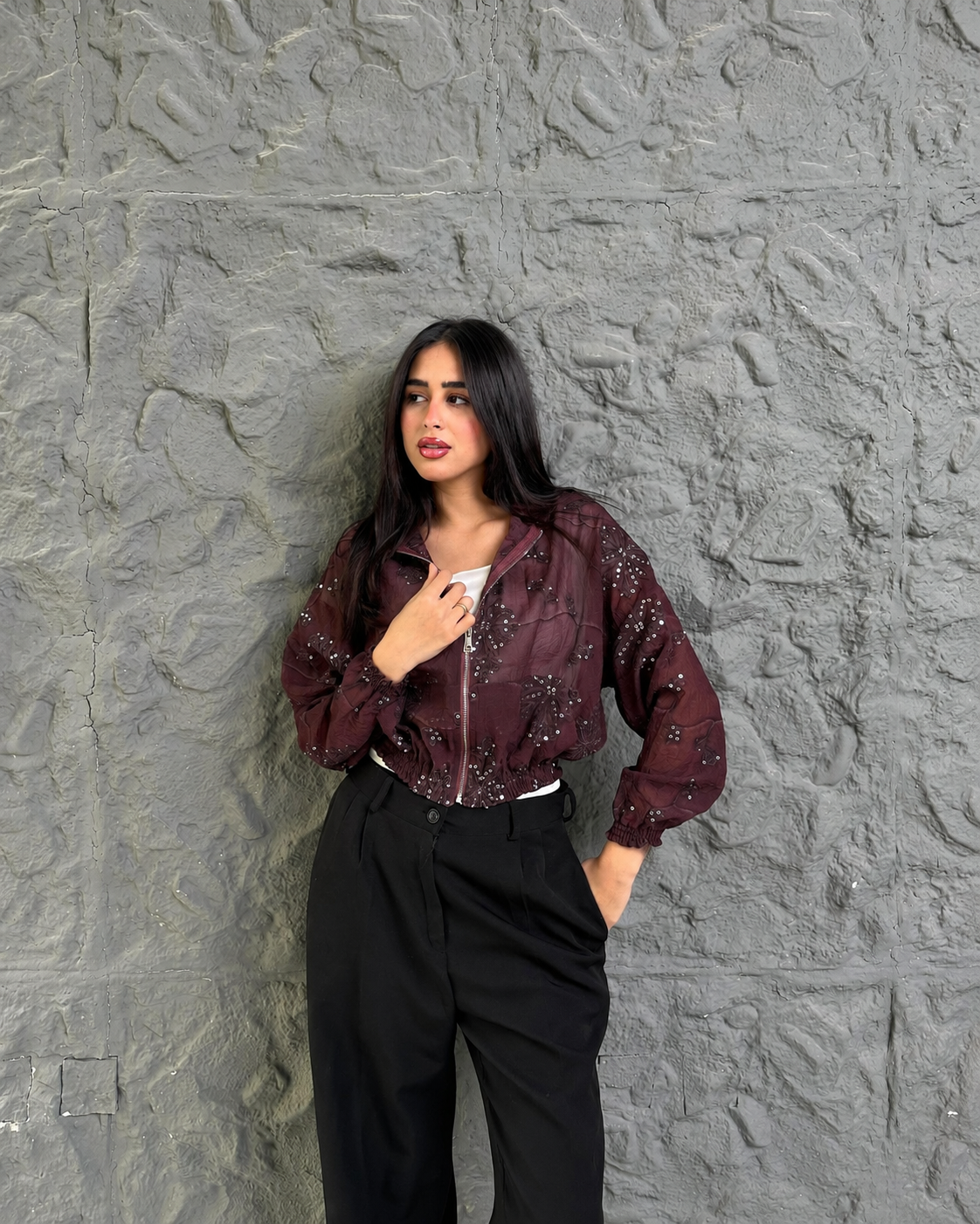 Embroidered Short Jacket