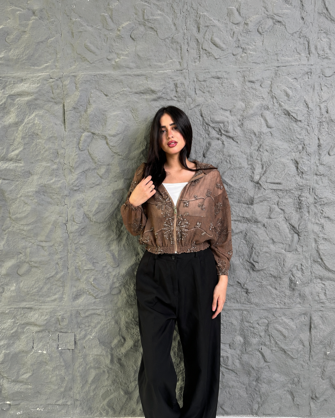 Embroidered Short Jacket
