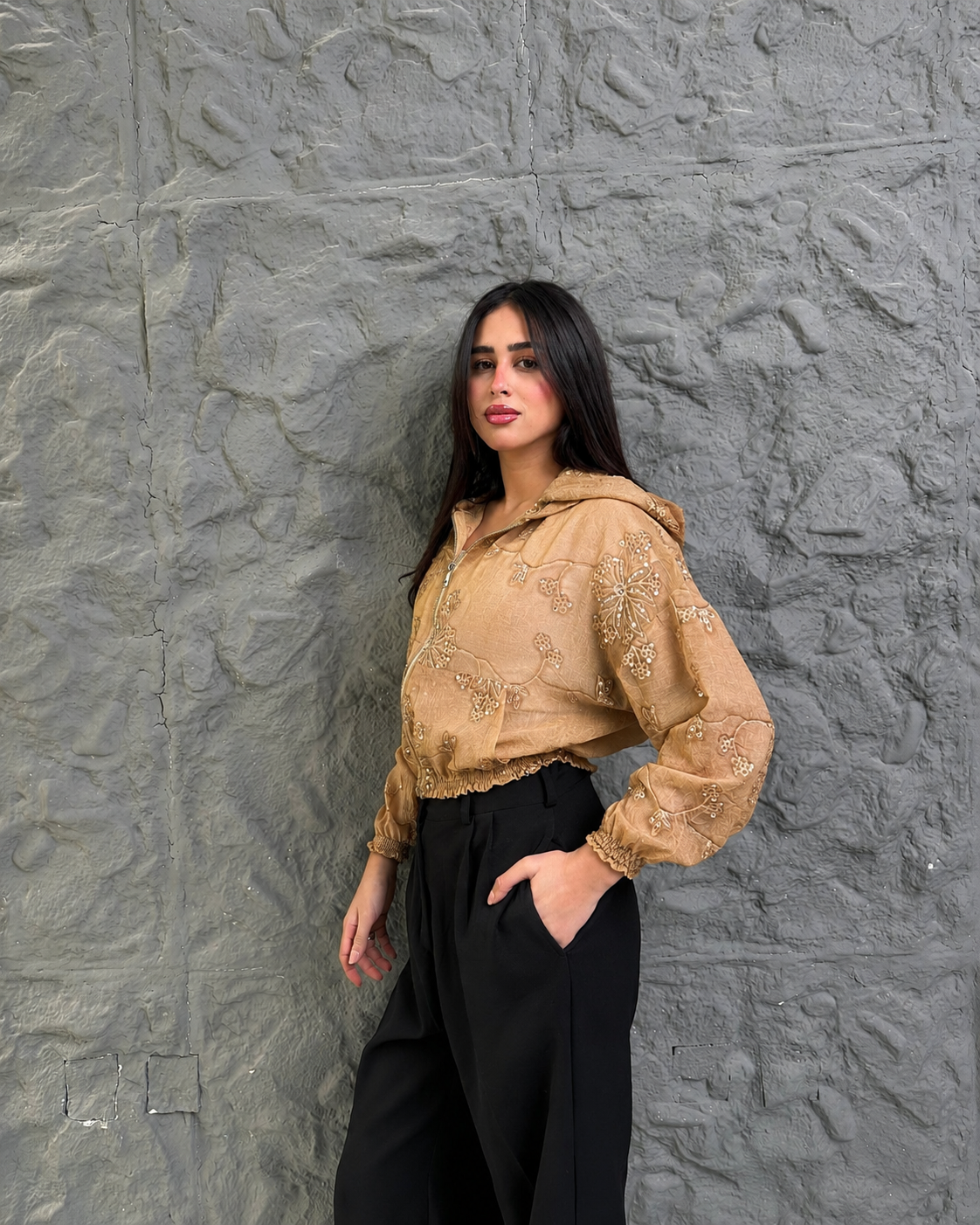 Embroidered Short Jacket
