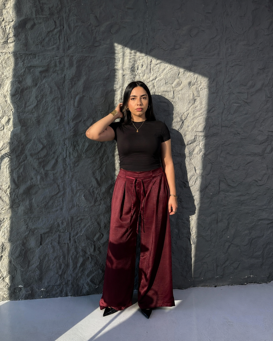 SATIN PANTS