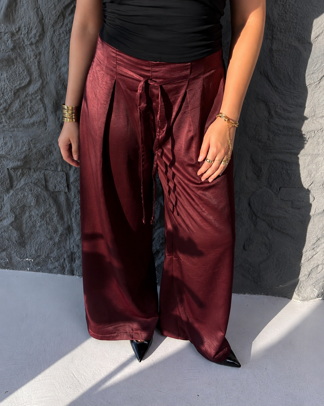SATIN PANTS