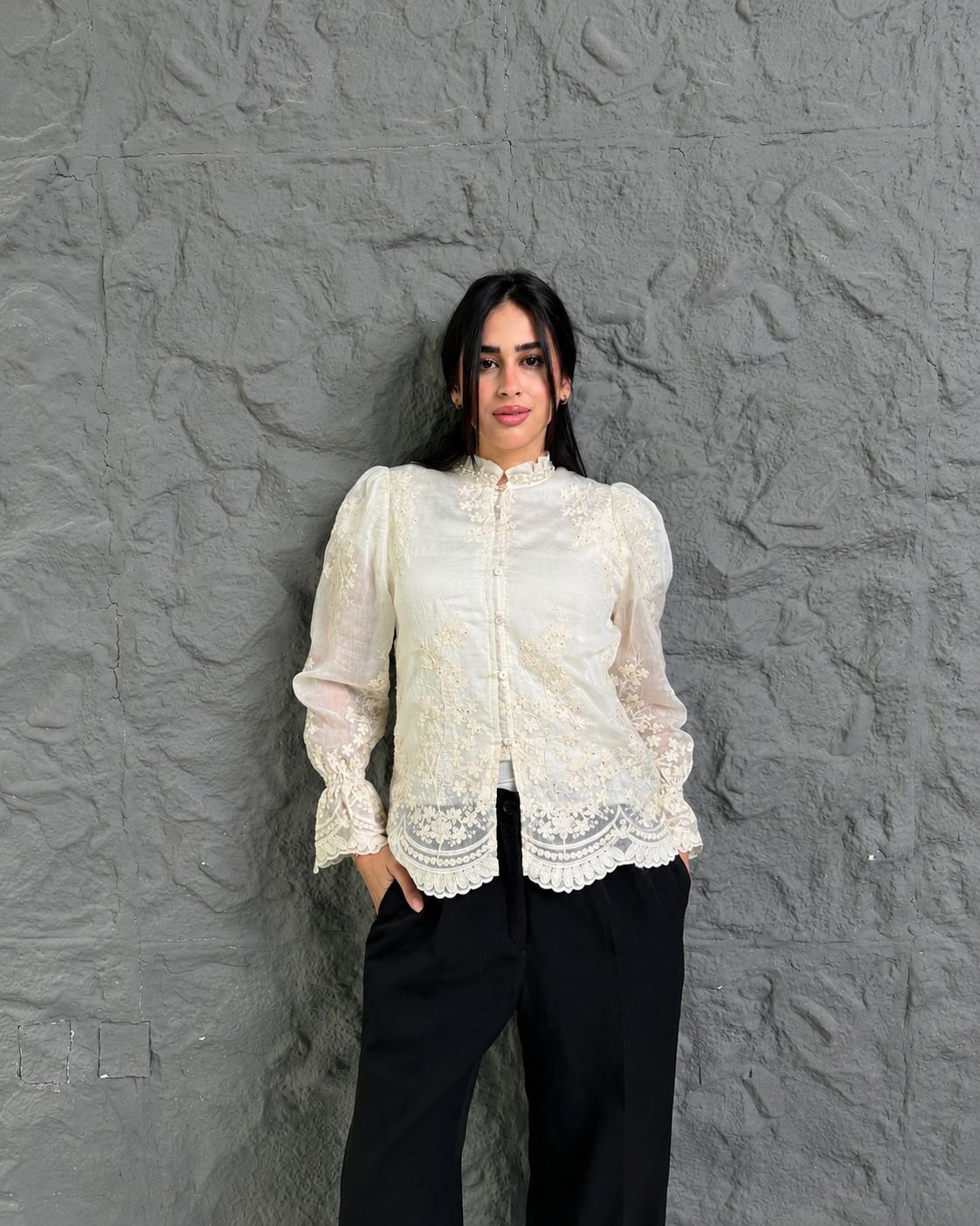 Royal Embroidered Blouse