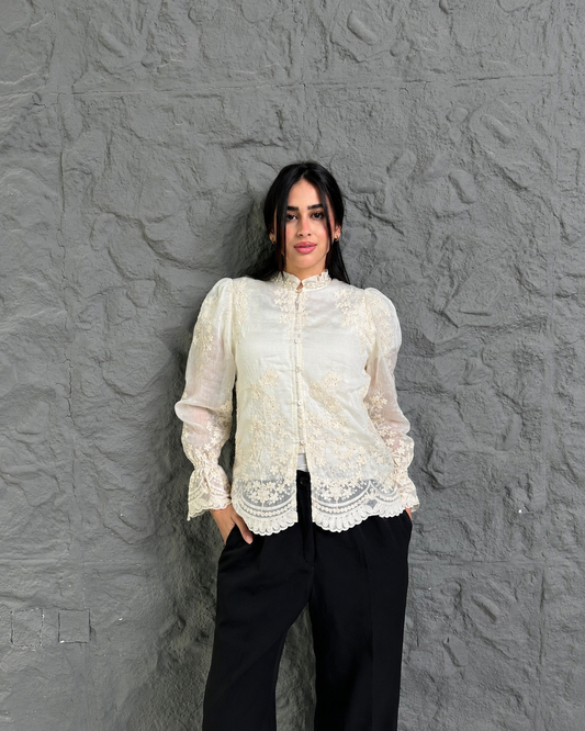 Royal Embroidered Blouse