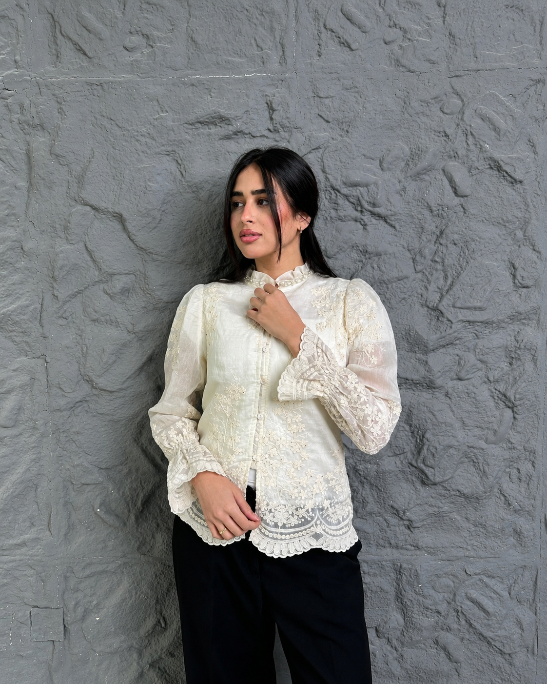 Royal Embroidered Blouse
