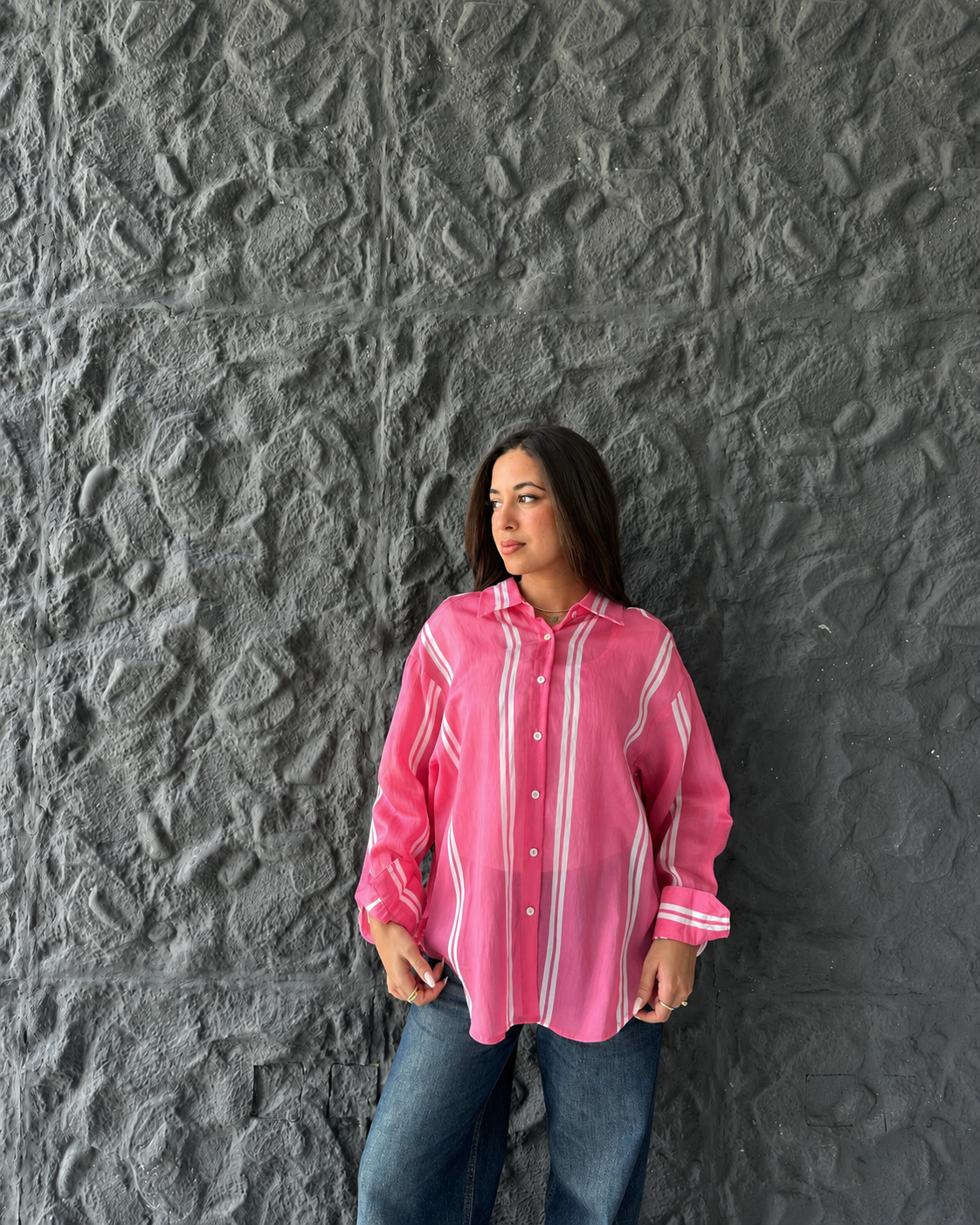 Blush Striped Shirt