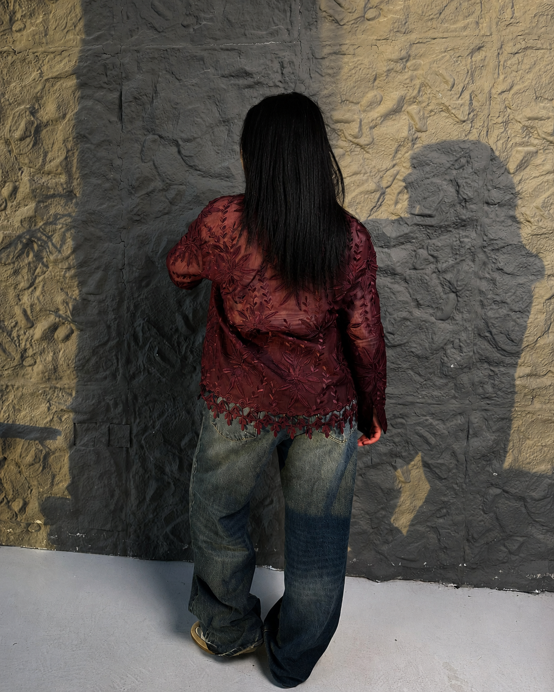 Embroidered Floral Shirt