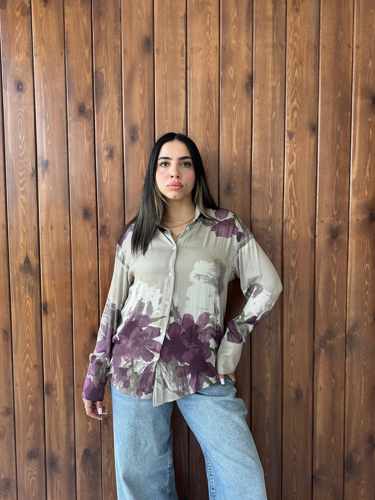 Floral Stain Shirt