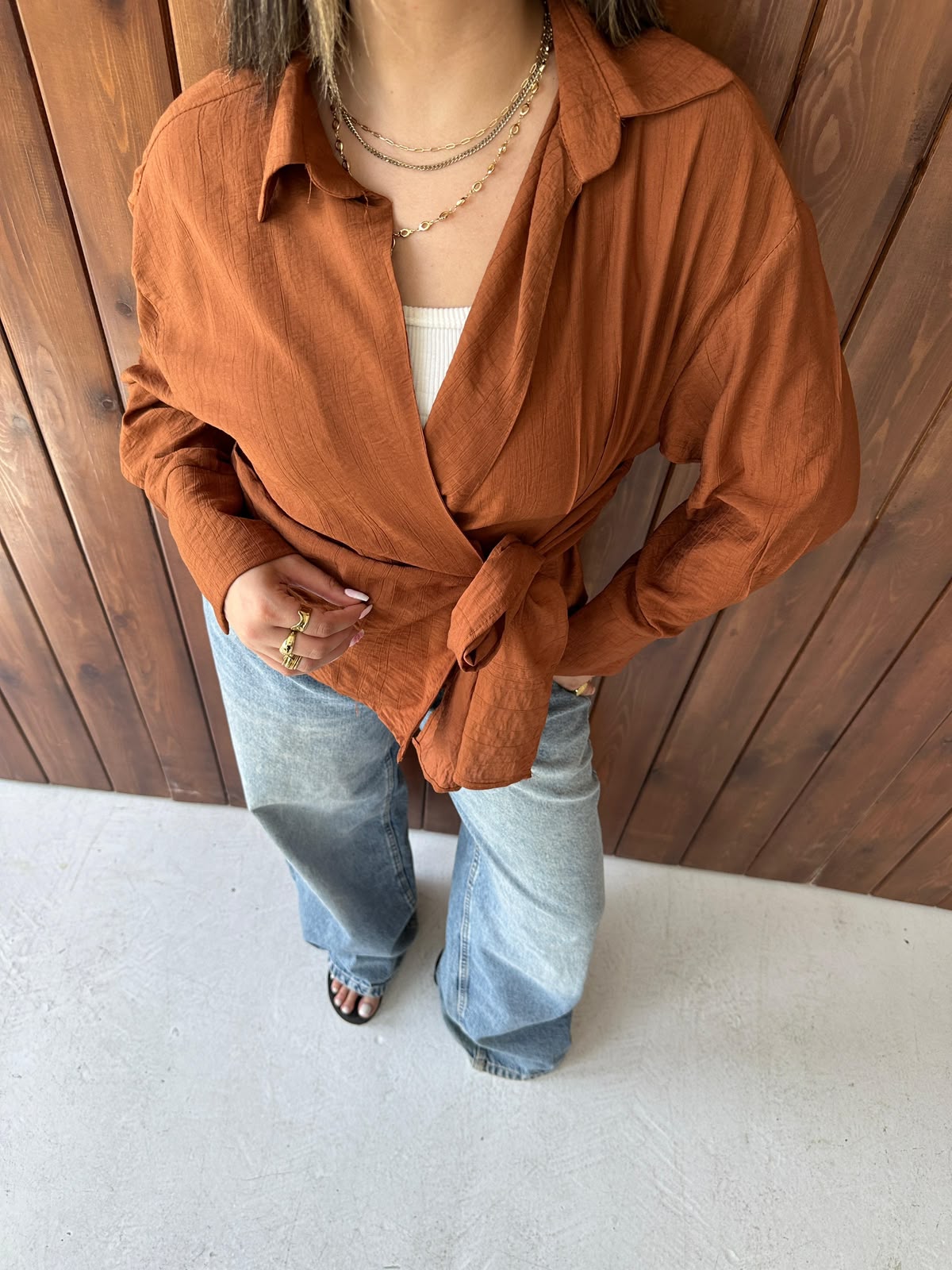 Warp Tie Blouse