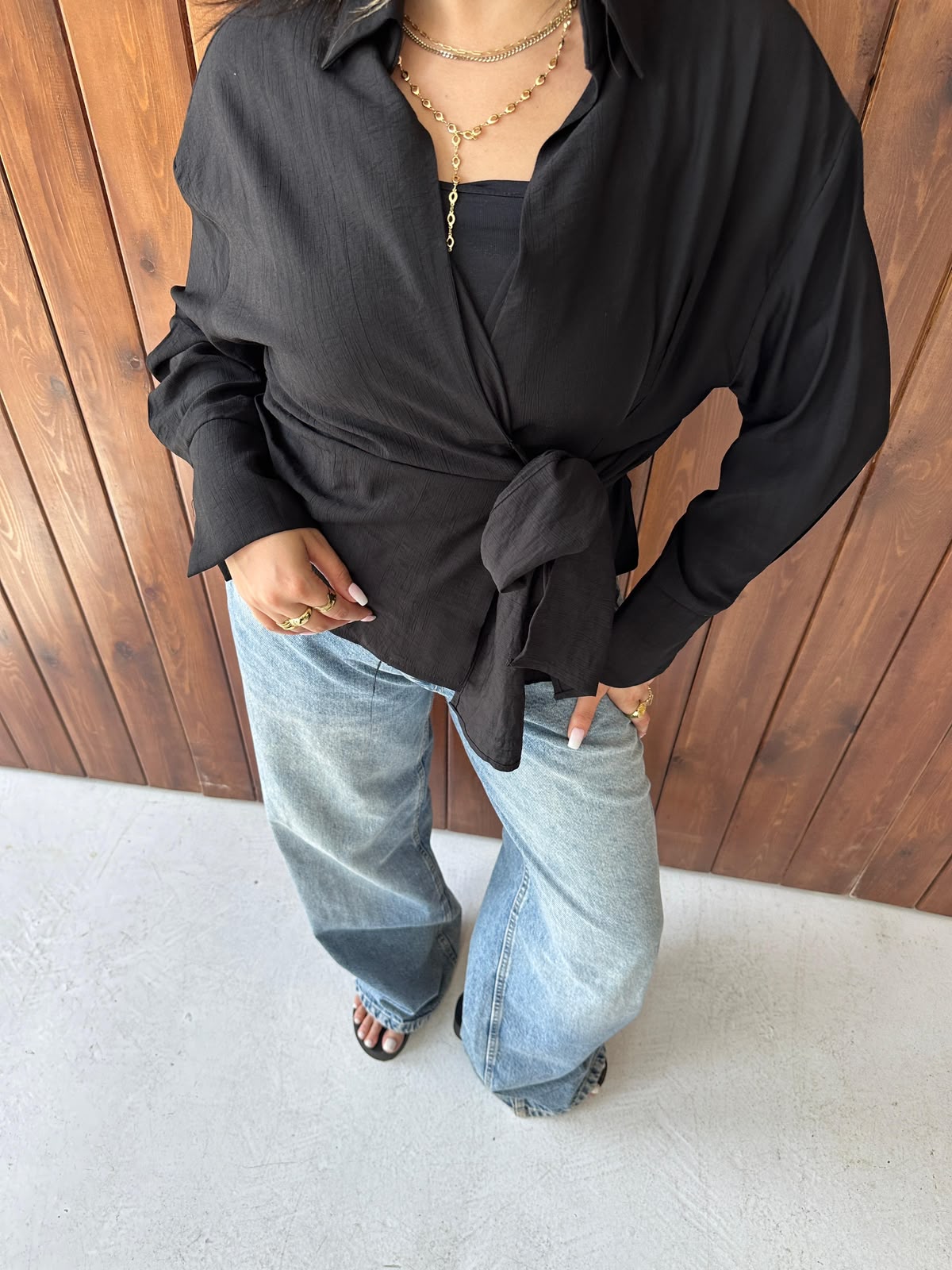 Warp Tie Blouse
